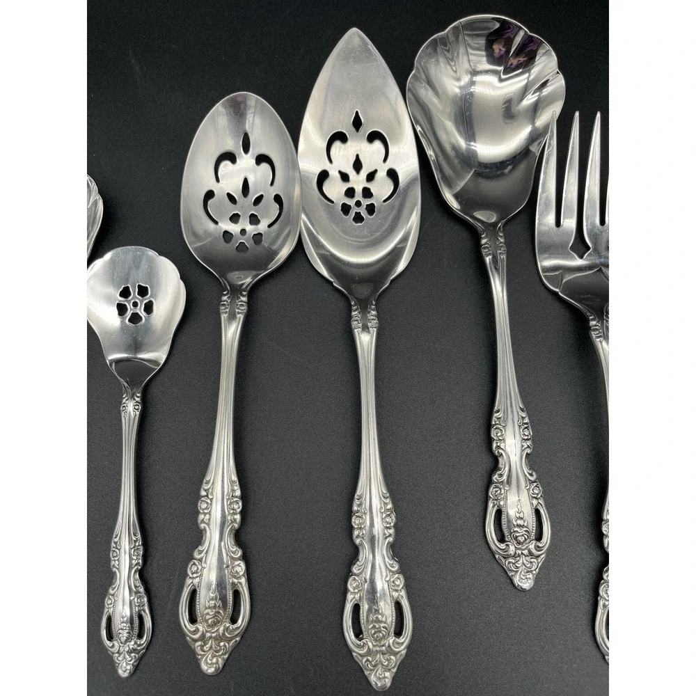 Brahms 7 Piece Hostess Set Stainless By Oneida Silver
